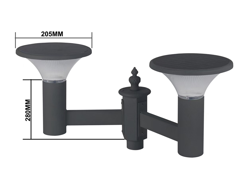 PY-SG018-16W ไฟสวนพลังงานแสงอาทิตย์แบบหลอดคู่ PY-SG018-16W ไฟสวนพลังงานแสงอาทิตย์แบบหลอดคู่